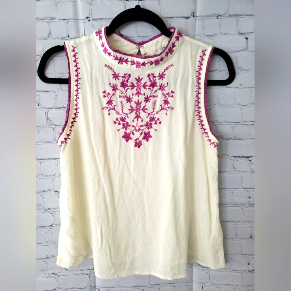 Embroidered top